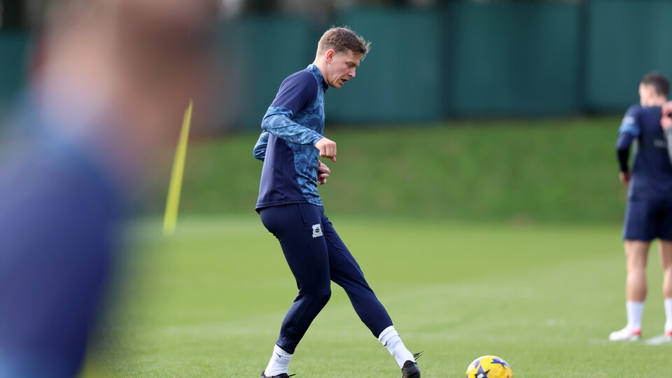 Mathias Ross at training.