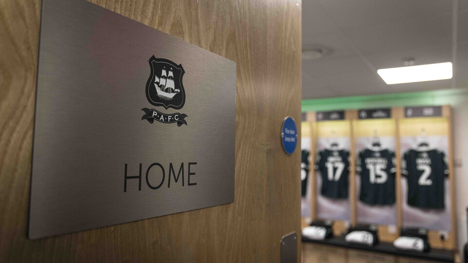 Argyle dressing room entrance