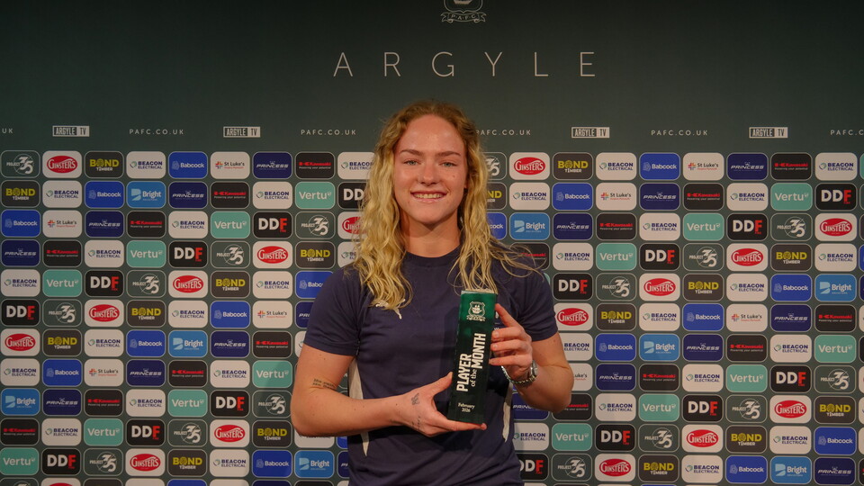 Phoebie Poole wins February Player of the Month award.