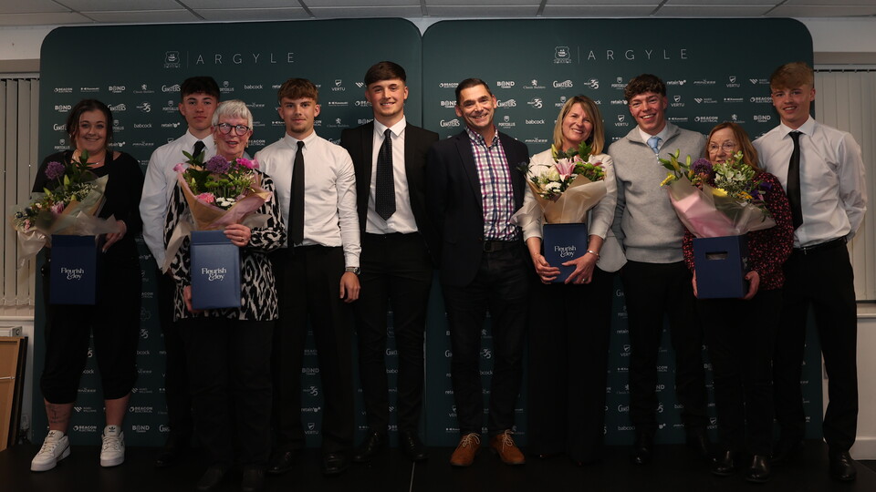 Host families for Argyle Academy at Celebration evening.