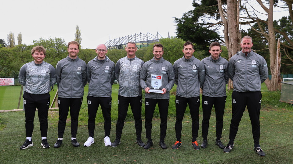 Tom Cleverley and backroom staff