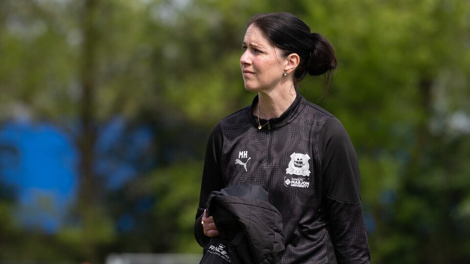 Marie Hourihan prior to kick-off at Real Bedford (A).