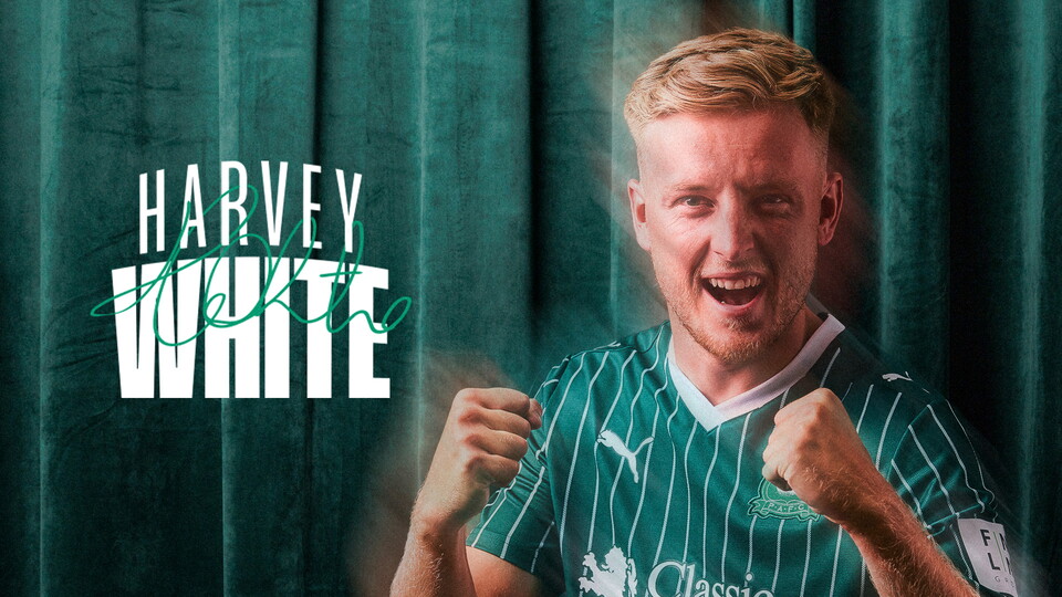 Harvey White signing graphic.