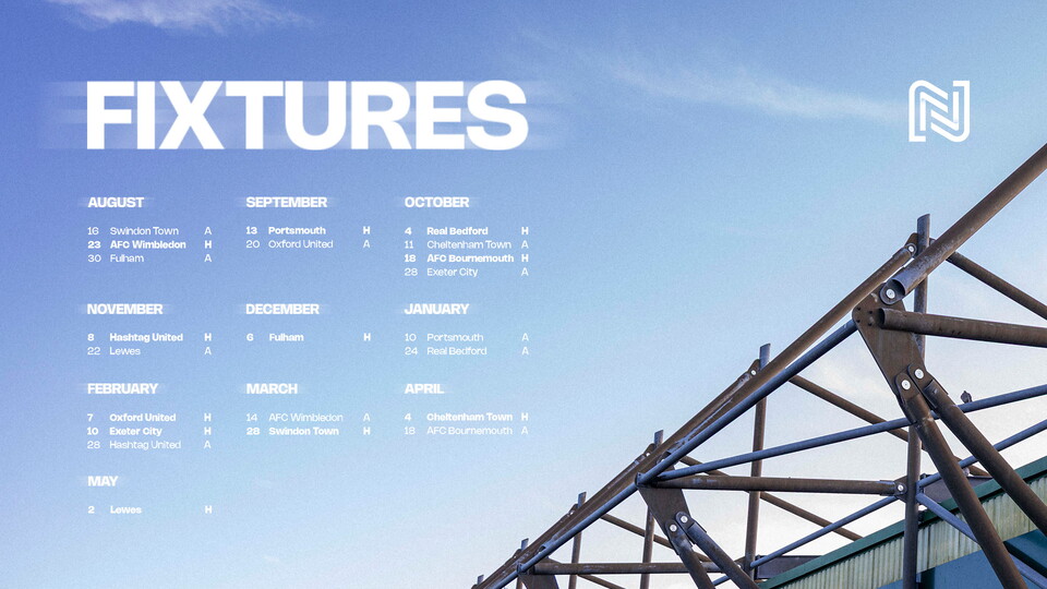 A graphic showing Argyle Women's fixtures for the 26/27 season.