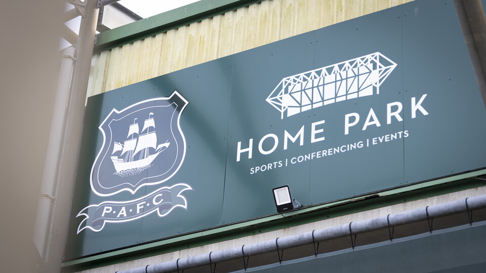 Home Park Stadium sign