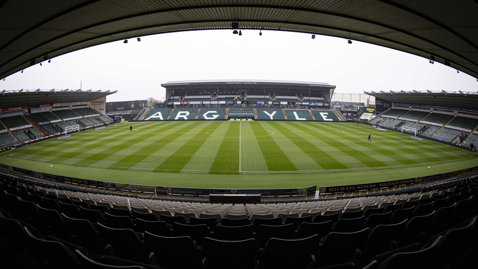 Inside Home Park stadium