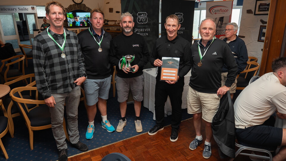 Presentation after the Forever Green Golf Day.