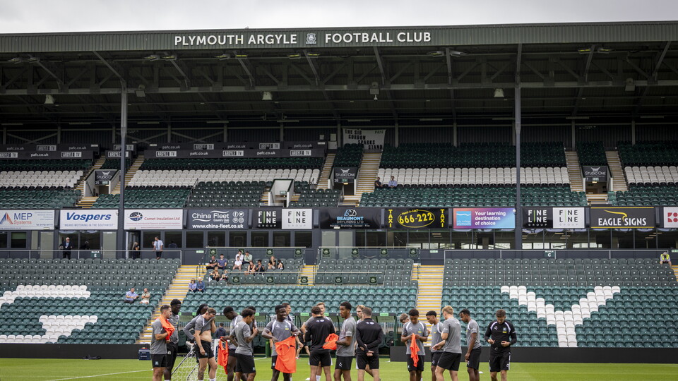 Argyle squad at open training