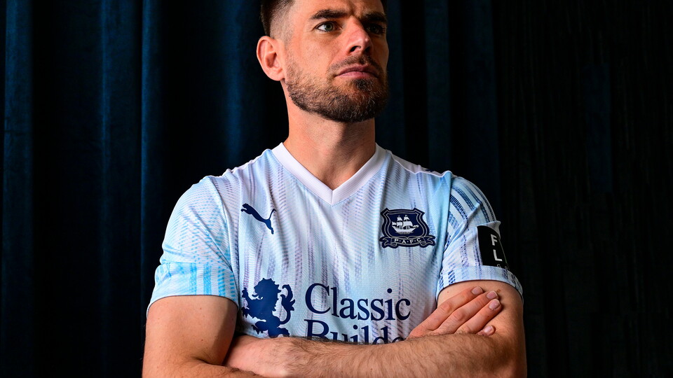 Joe Edwards wearing the 2026/27 Away kit