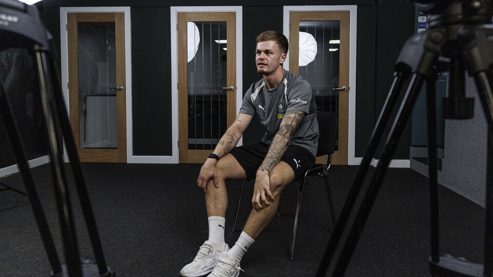 Murphy Cooper being interviewed for Argyle TV
