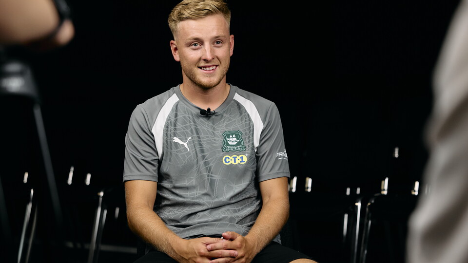 Harvey White being interviewed for Argyle TV