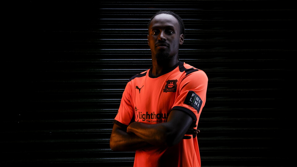 Malachi Boateng in the 2026/27 Third shirt