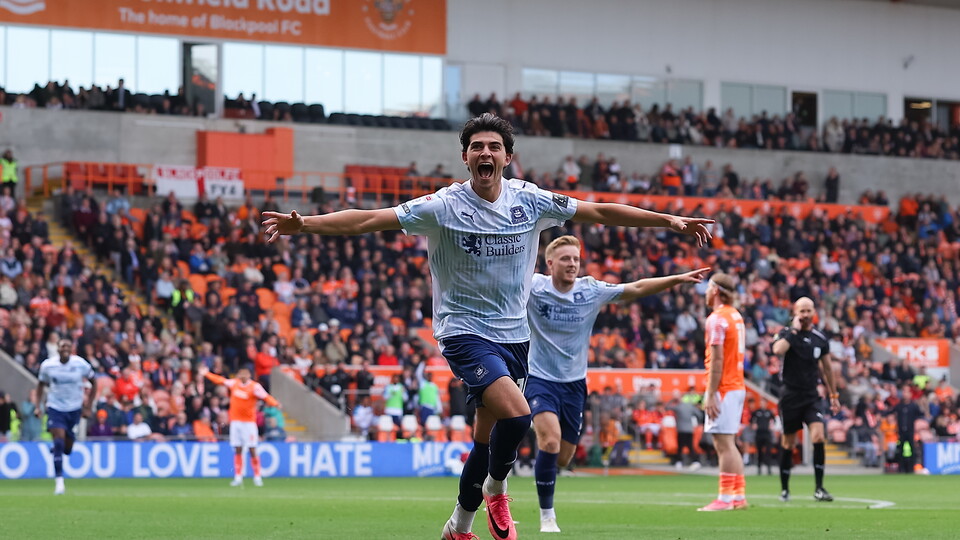 Oli Irow celebrates against Burton Albion