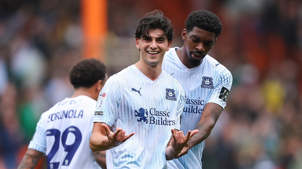 Irow celebrates against Blackpool