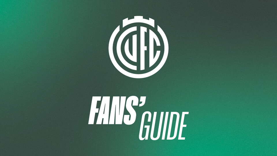 The CUFC Fans' Guide logo with a circular emblem and bold white text on a green background.