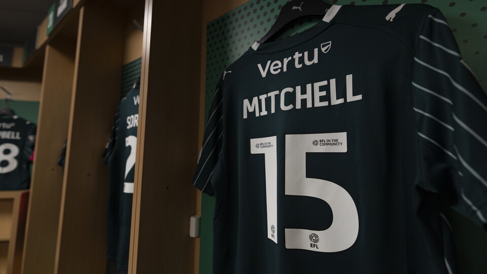 Mitchell's shirt in changing room