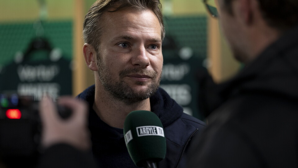 Tom Cleverley being interviewed