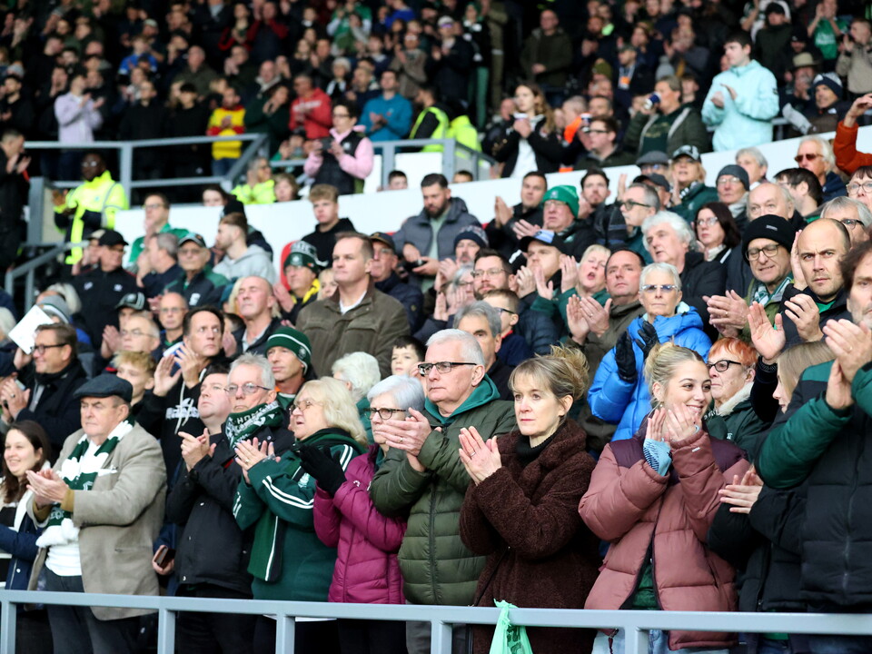 Argyle fans at Derby