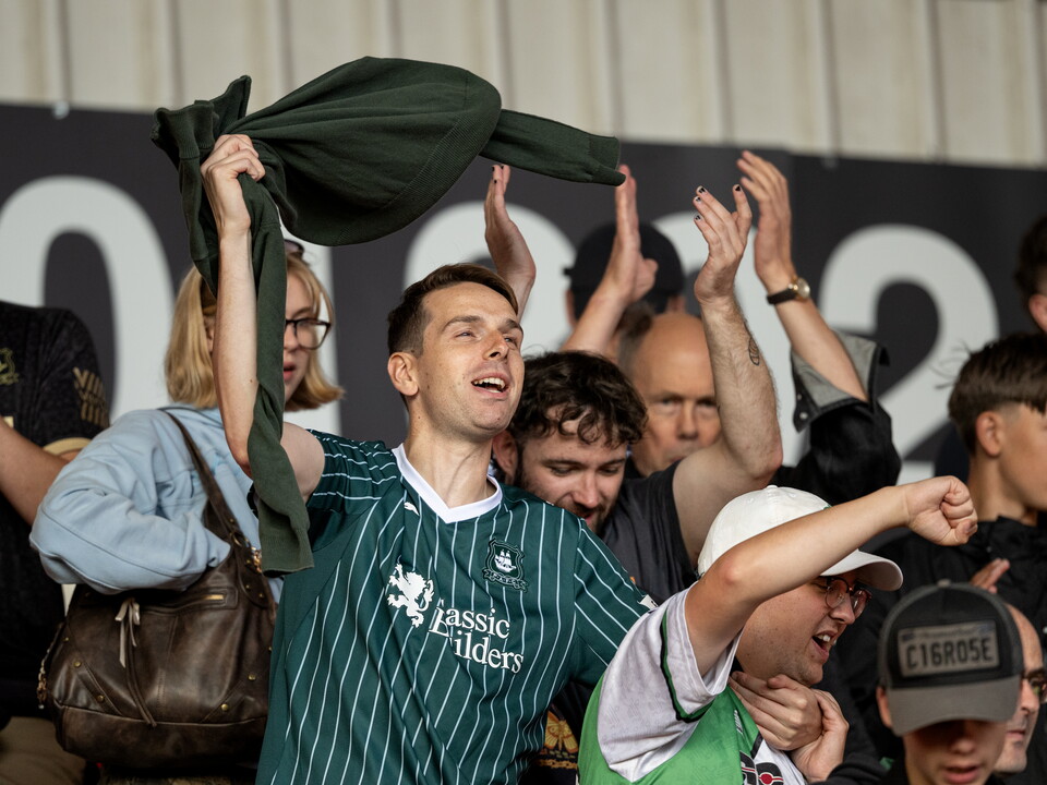 Argyle fans celebrating