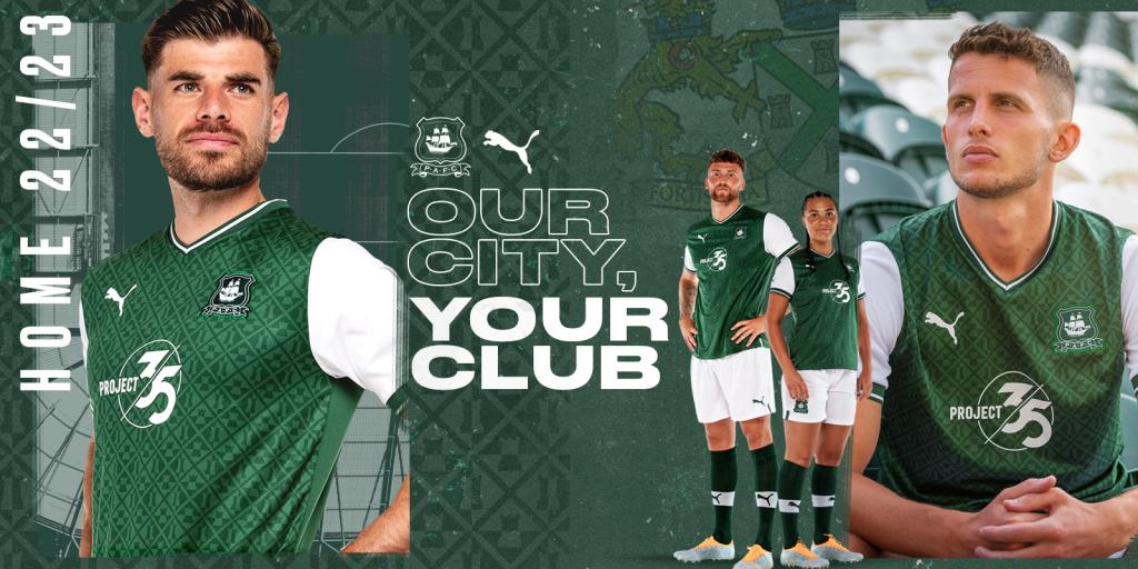 Plymouth argyle football store kit